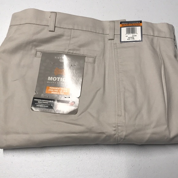 Savane Other - SAVANE Mens 42 x 30 Khaki Cotton Dress Pants